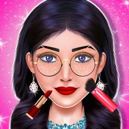 Fashion idol makeup dressup simgesi